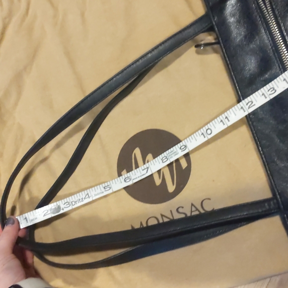 Monsac Bags Vintage Monsac Leather Purse Poshmark